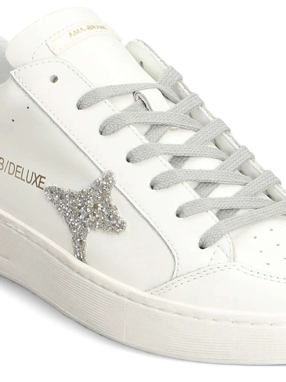 Ama Brand glitter-star sneakers Wit