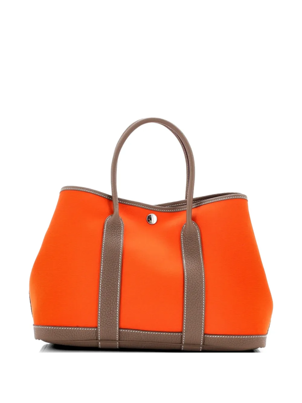 Hermès Pre-Owned Garden Party Toile and Leather 30 tote bag - Grigio