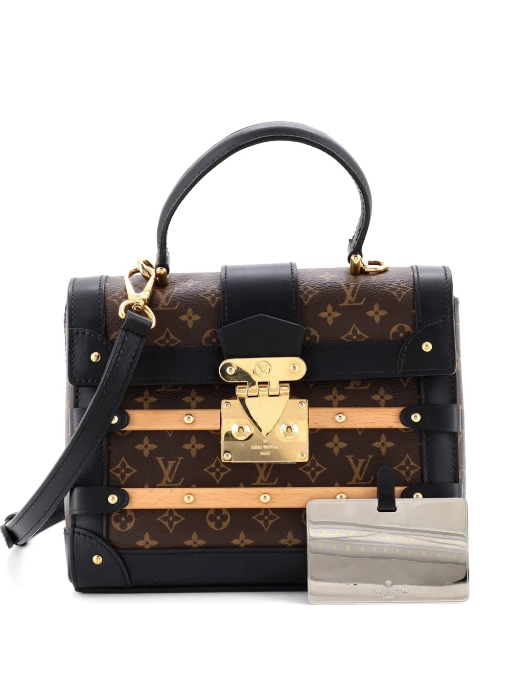Louis Vuitton Pre-Owned Trianon Handbag Monogram Canvas PM satchel - Schwarz