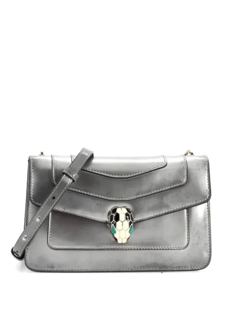 Bvlgari Pre-Owned Serpenti Forever Metallic Leather Medium shoulder bag