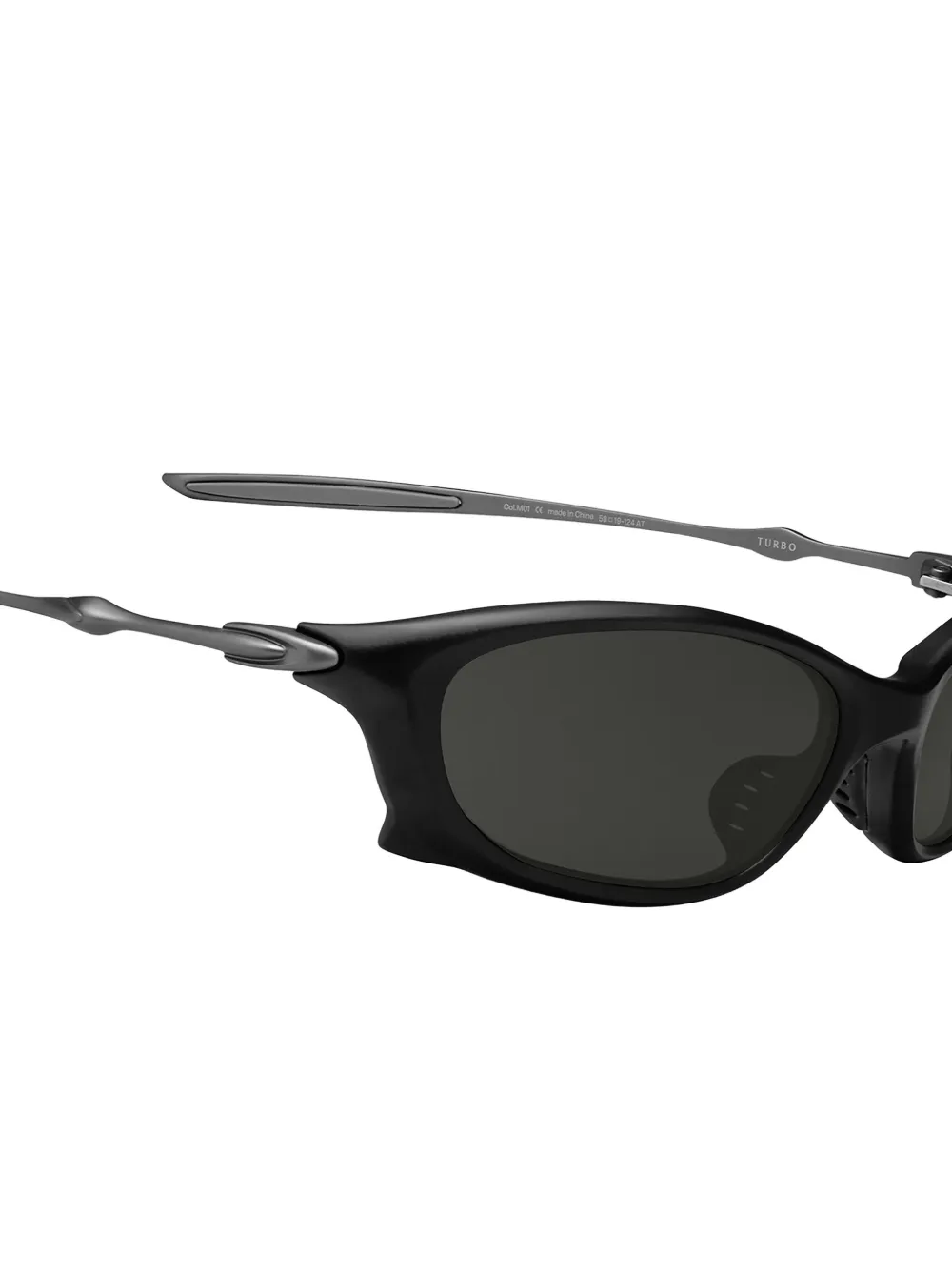 Gentle Monster Turbo M01 zonnebril met ovalen montuur Zwart