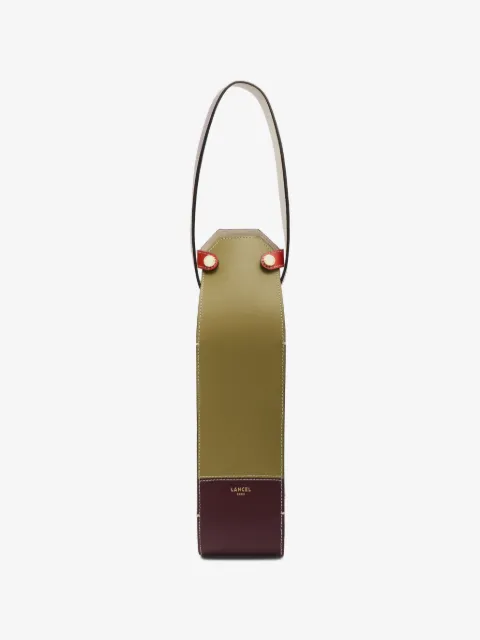 Lancel colourblock leather bottle holder