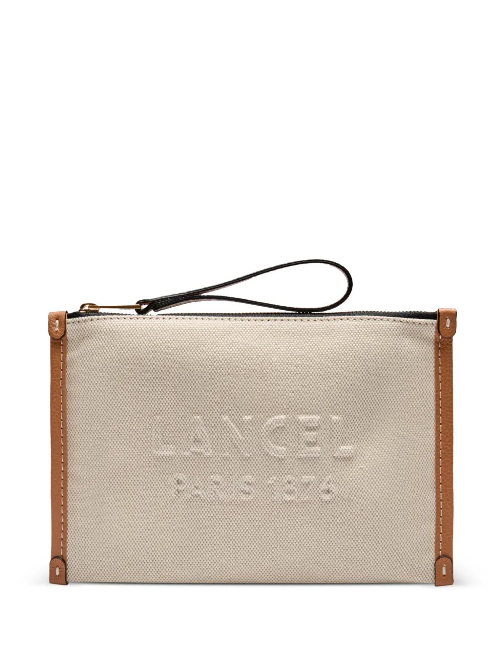 Lancel small Jour zip clutch bag - Toni neutri