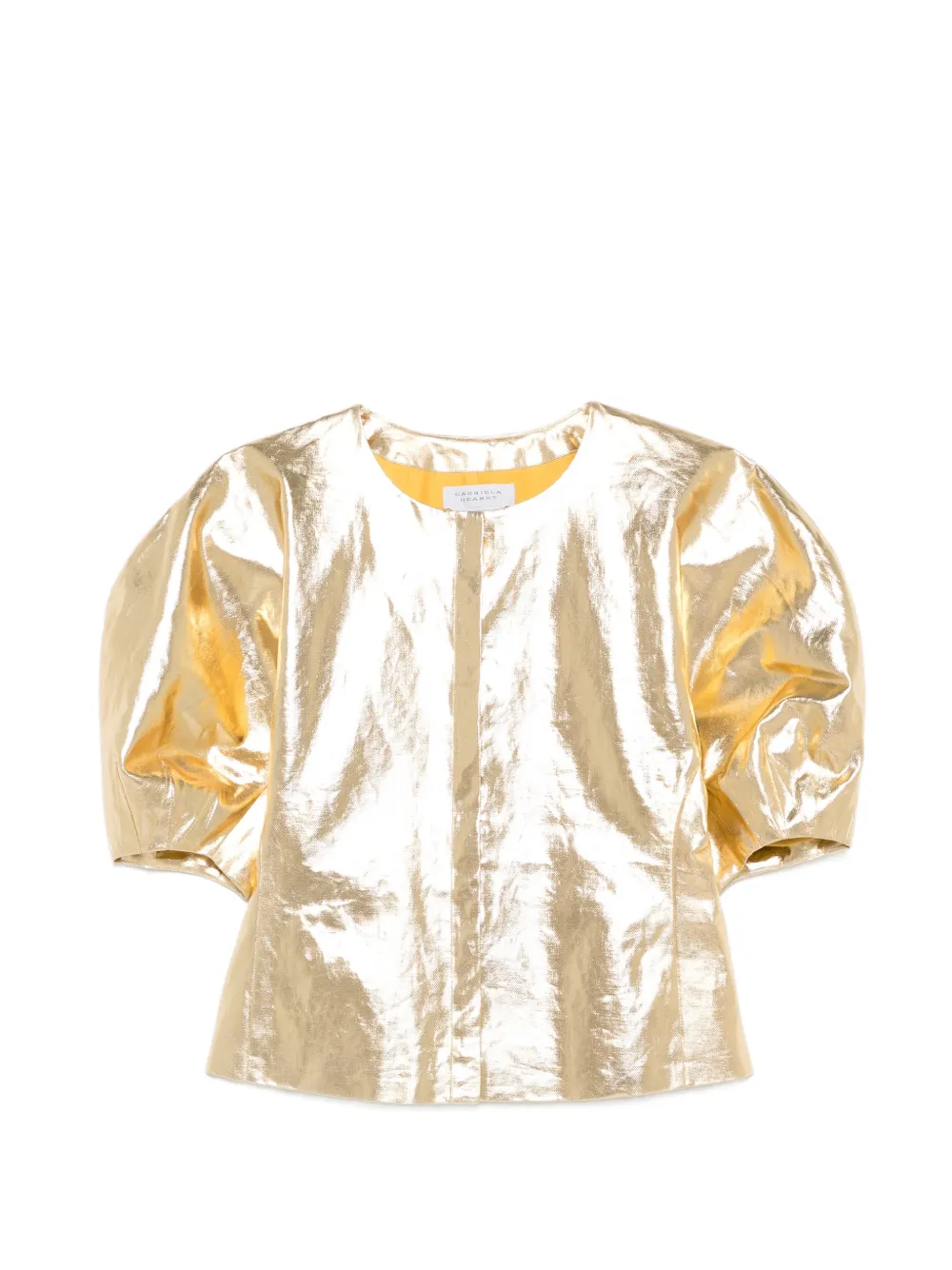 Gabriela Hearst Waverly puff-sleeve top - Oro