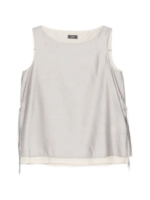 Peserico tie-side sleeveless top