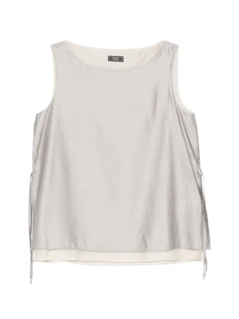 Peserico tie-side sleeveless top