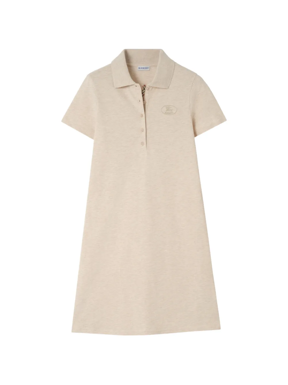 Burberry cotton polo shirt dress - Toni neutri