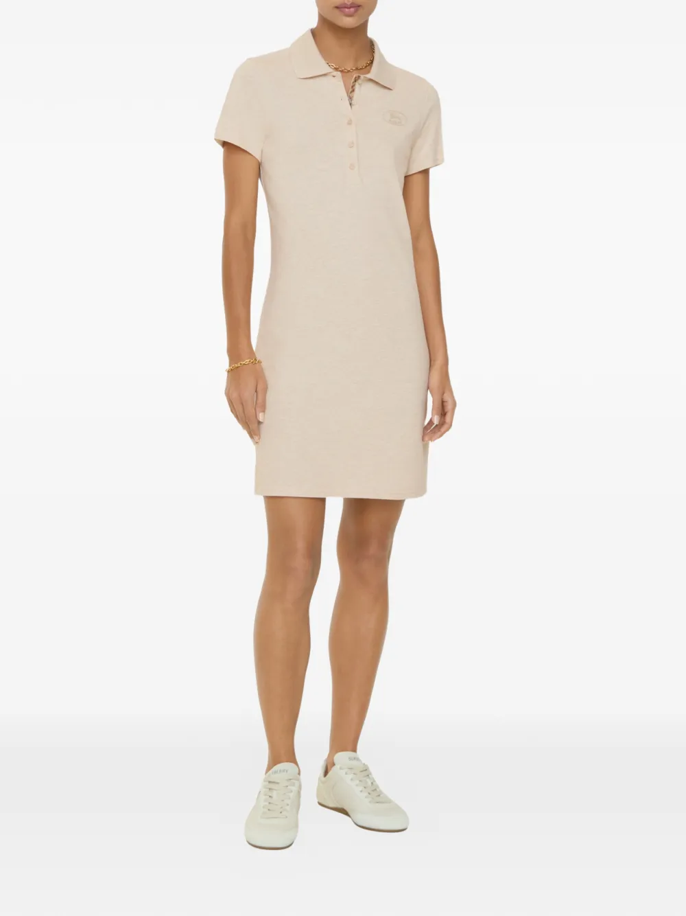 Burberry Katoenen polo blousejurk Beige