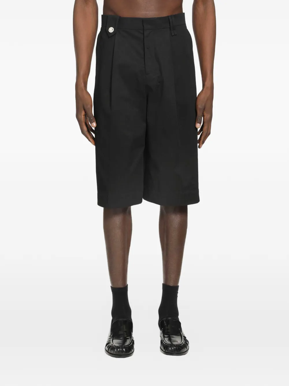 Simone Rocha tailored wide-leg shorts - Nero