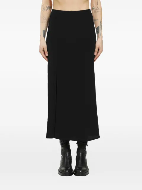 Yohji Yamamoto black midi skirt
