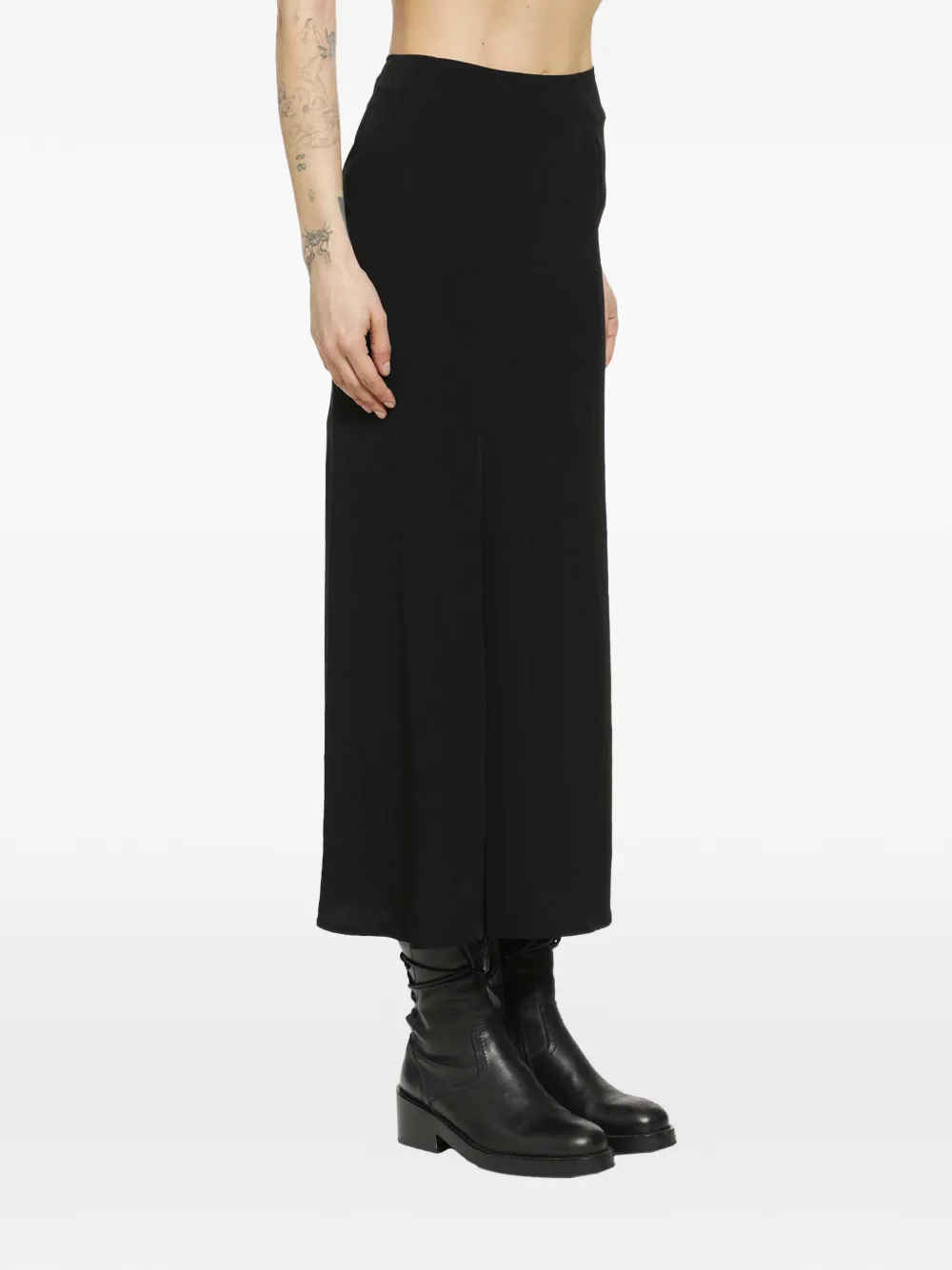  Yohji Yamamoto Black Midi Skirt 