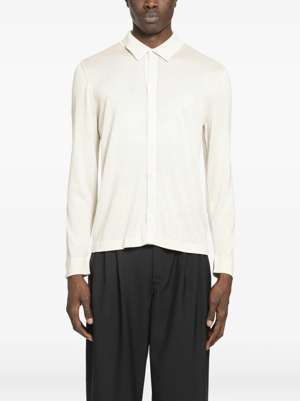 Lardini silk shirt - Toni neutri