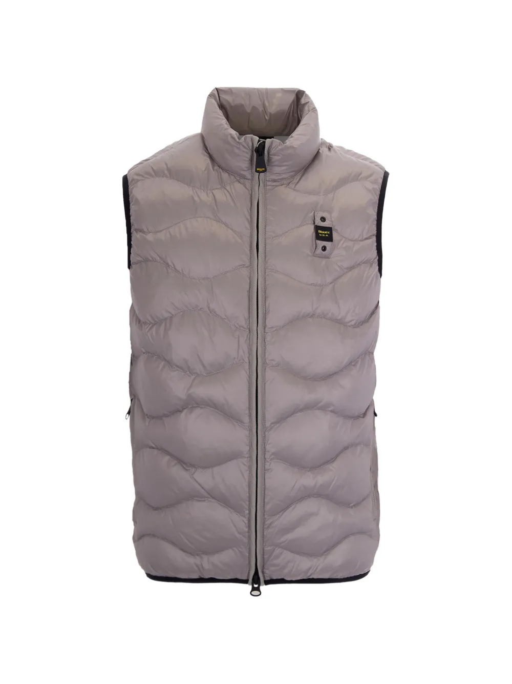 Blauer Danny Padded Zipped Gilet In Gray