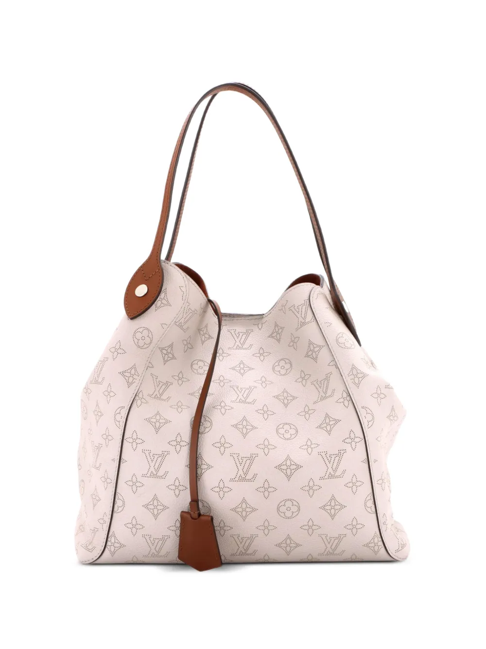 Louis Vuitton Pre-Owned Hina Handbag Mahina Leather MM shoulder bag - Grau