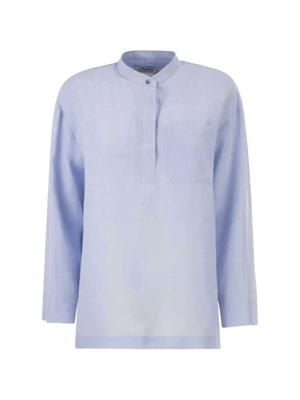 'S Max Mara patch-pocket linen shirt - Blu