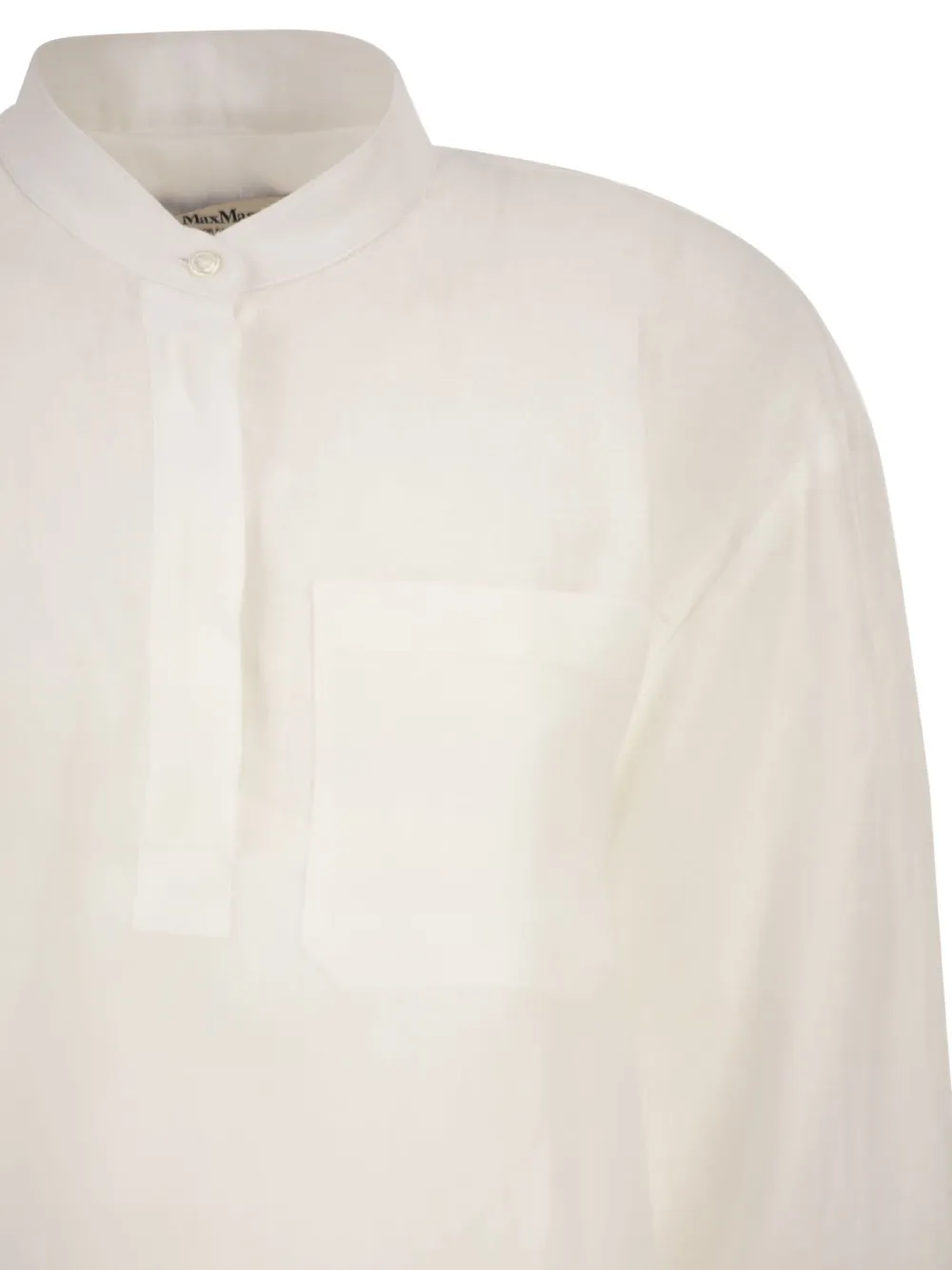 'S Max Mara Linnen blouse met zak Wit