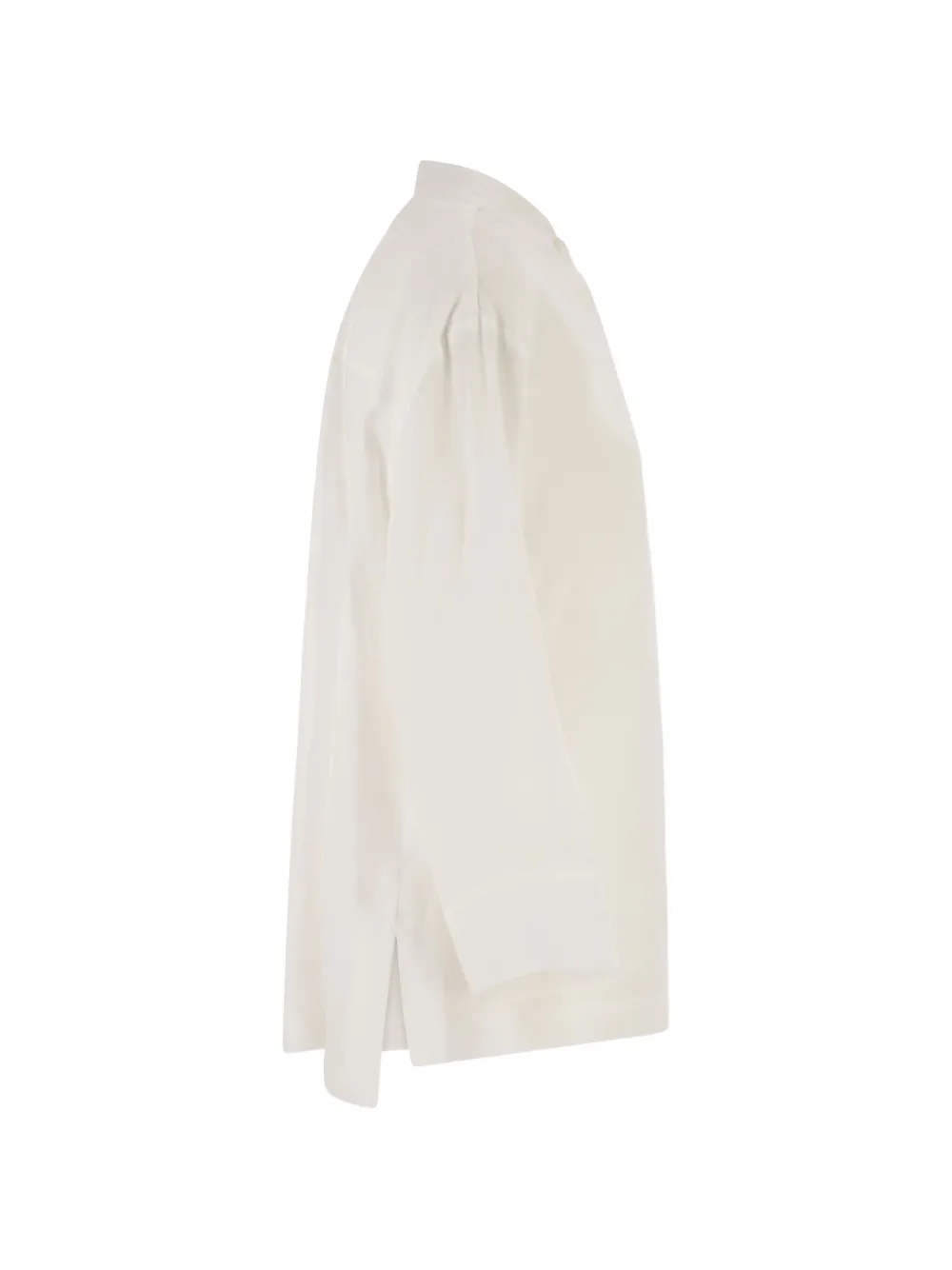  's Max Mara Camicia In Lino Con Taschino - Bianco 