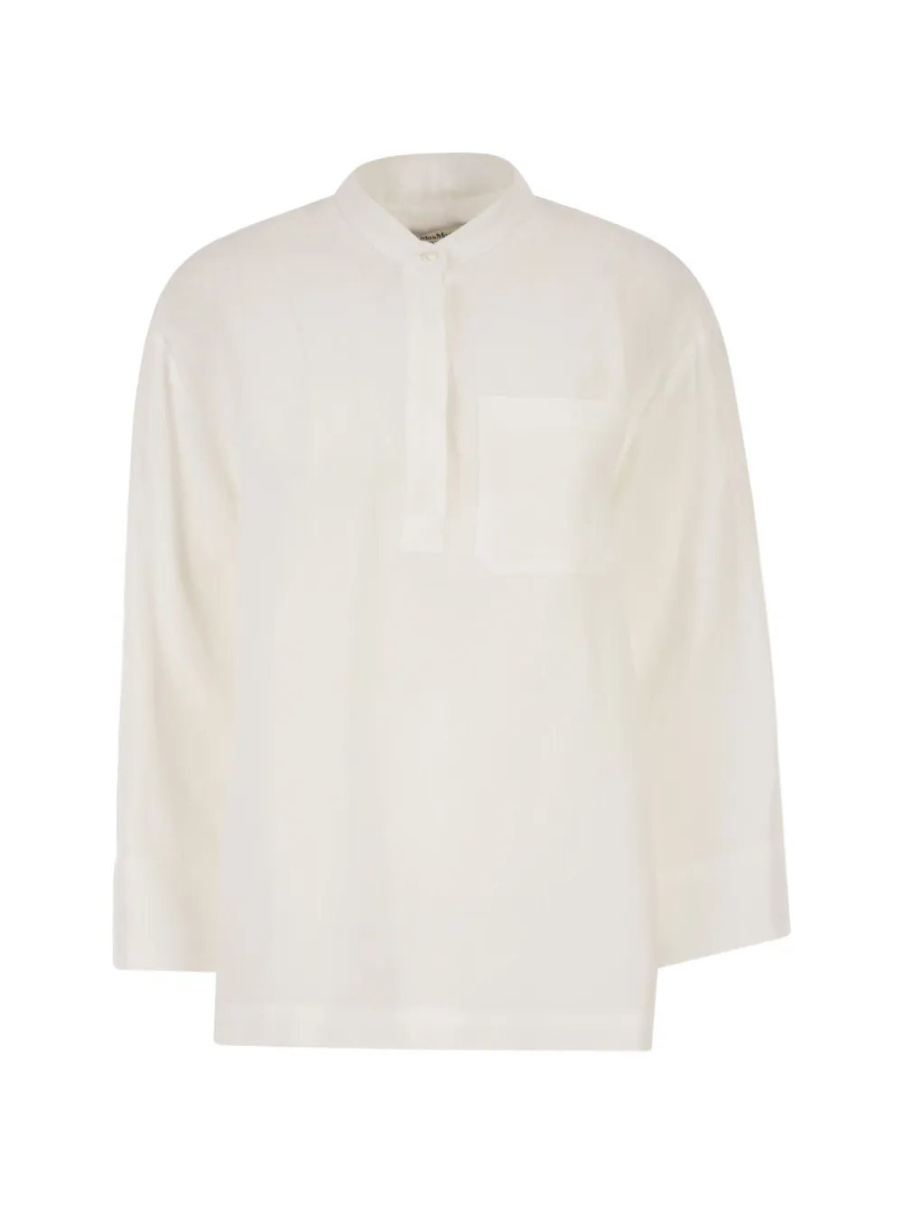 'S Max Mara pocket linen shirt - Bianco