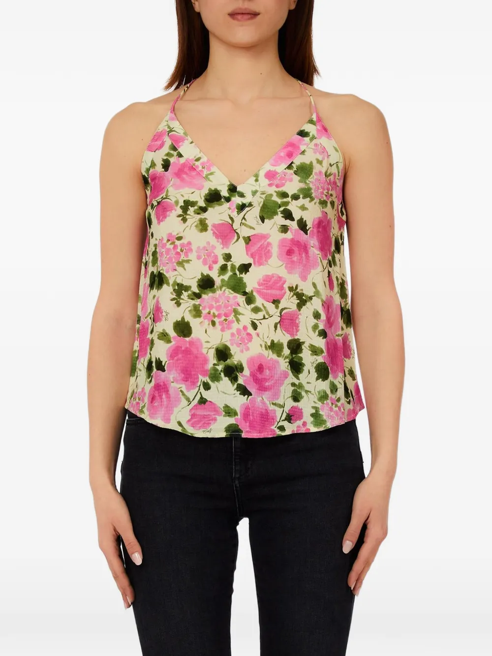 LIU JO floral halter top - Toni neutri