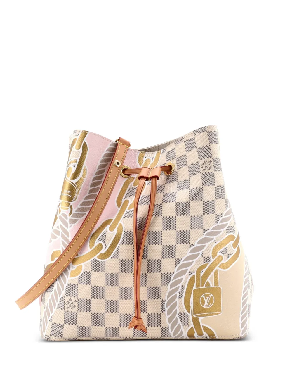 Louis Vuitton Pre-Owned NeoNoe Handbag Limited Edition Nautical Damier MM bucket bag - Multicolore