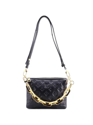 Louis Vuitton Pre-Owned クッサン モノグラム エンボス ラムスキン BB