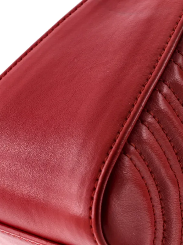 Gucci Pre-Owned GGマーモント トップハンドル フラップ マトラッセ