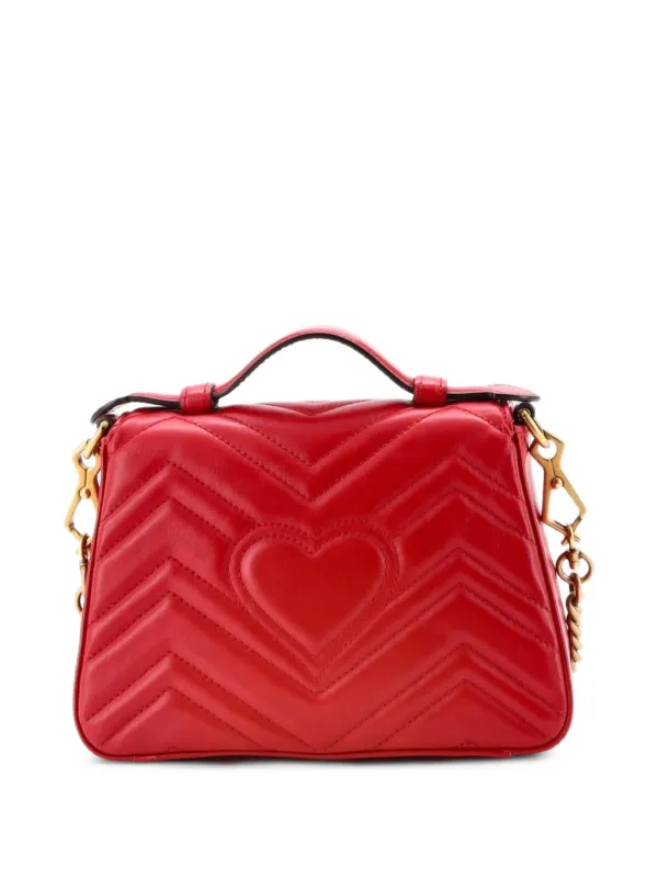 Gucci Pre-Owned GGマーモント トップハンドル フラップ マトラッセ