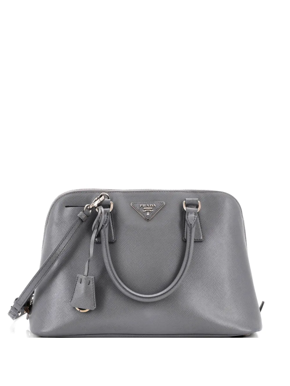 Prada Pre-Owned Promenade Bag Saffiano Leather Medium satchel - Grigio