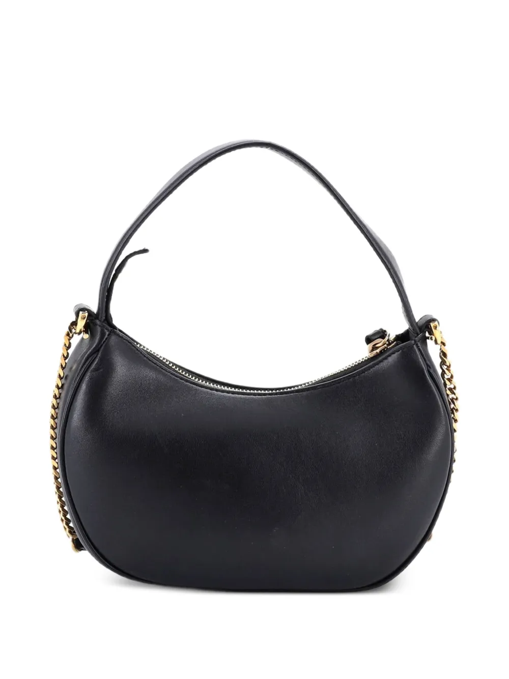  Versace Pre-owned Medusa Half Moon Bag Quilted Leather Shoulder Bag - Black 