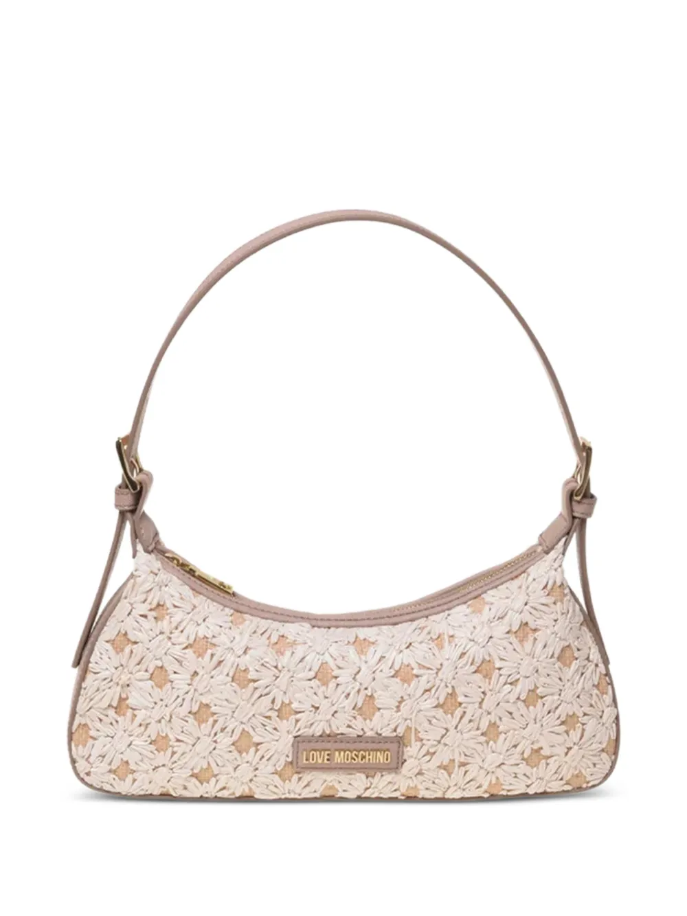 Love Moschino Smart Daily floral-detail shoulder bag - Toni neutri