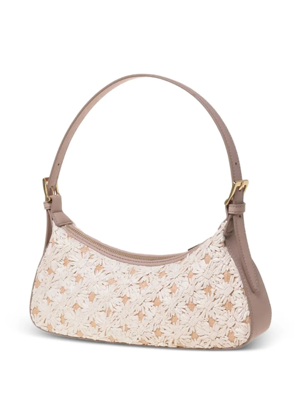 Love Moschino Smart Daily schoudertas met bloemendetail Beige