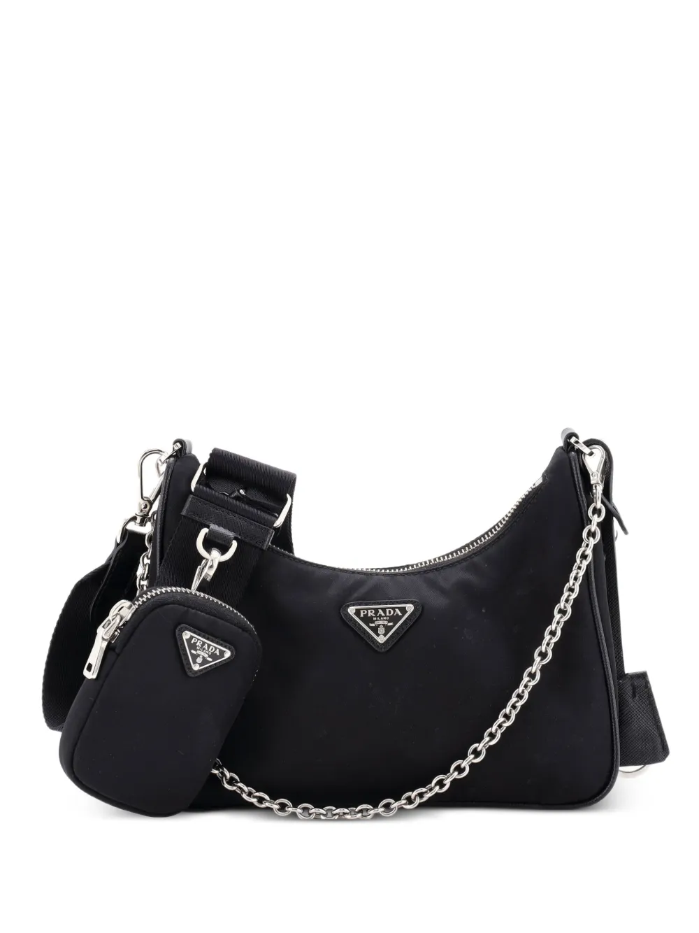 Prada Pre-Owned Re-Edition 2005 Shoulder Bag Tessuto Small crossbody bag - Nero