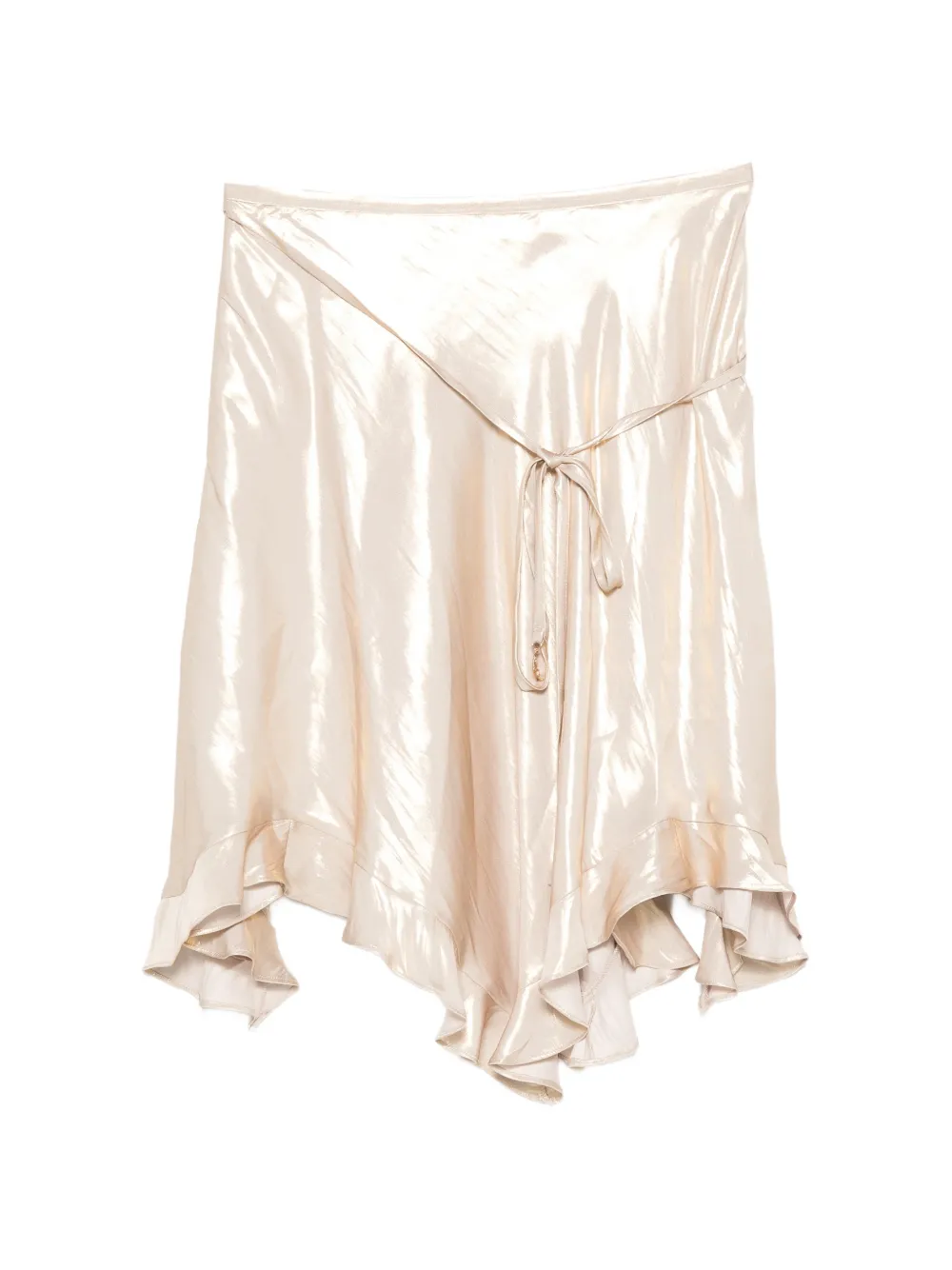 Zadig&Voltaire asymmetric ruffled midi skirt - Toni neutri