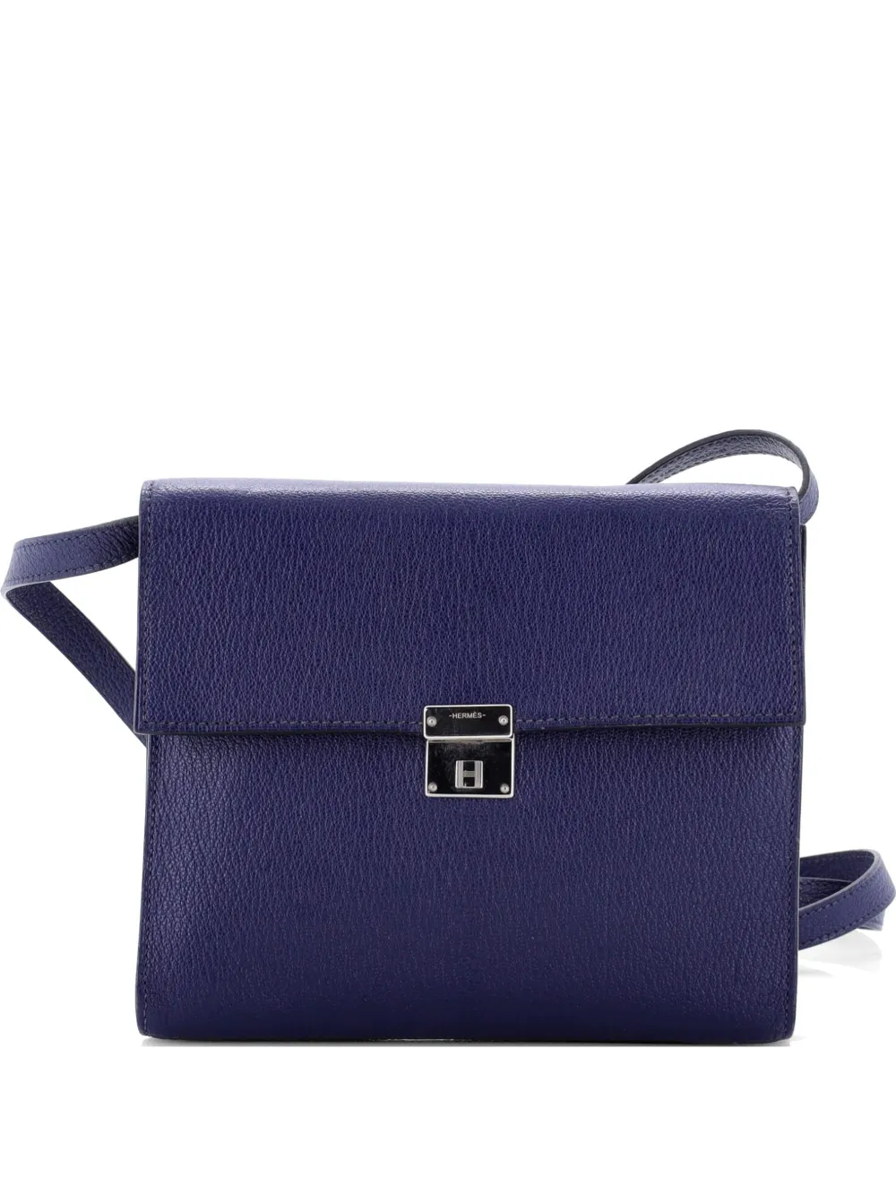 Hermès Pre-Owned Clic Wallet on Strap Chevre Mysore 16 shoulder bag - Blu