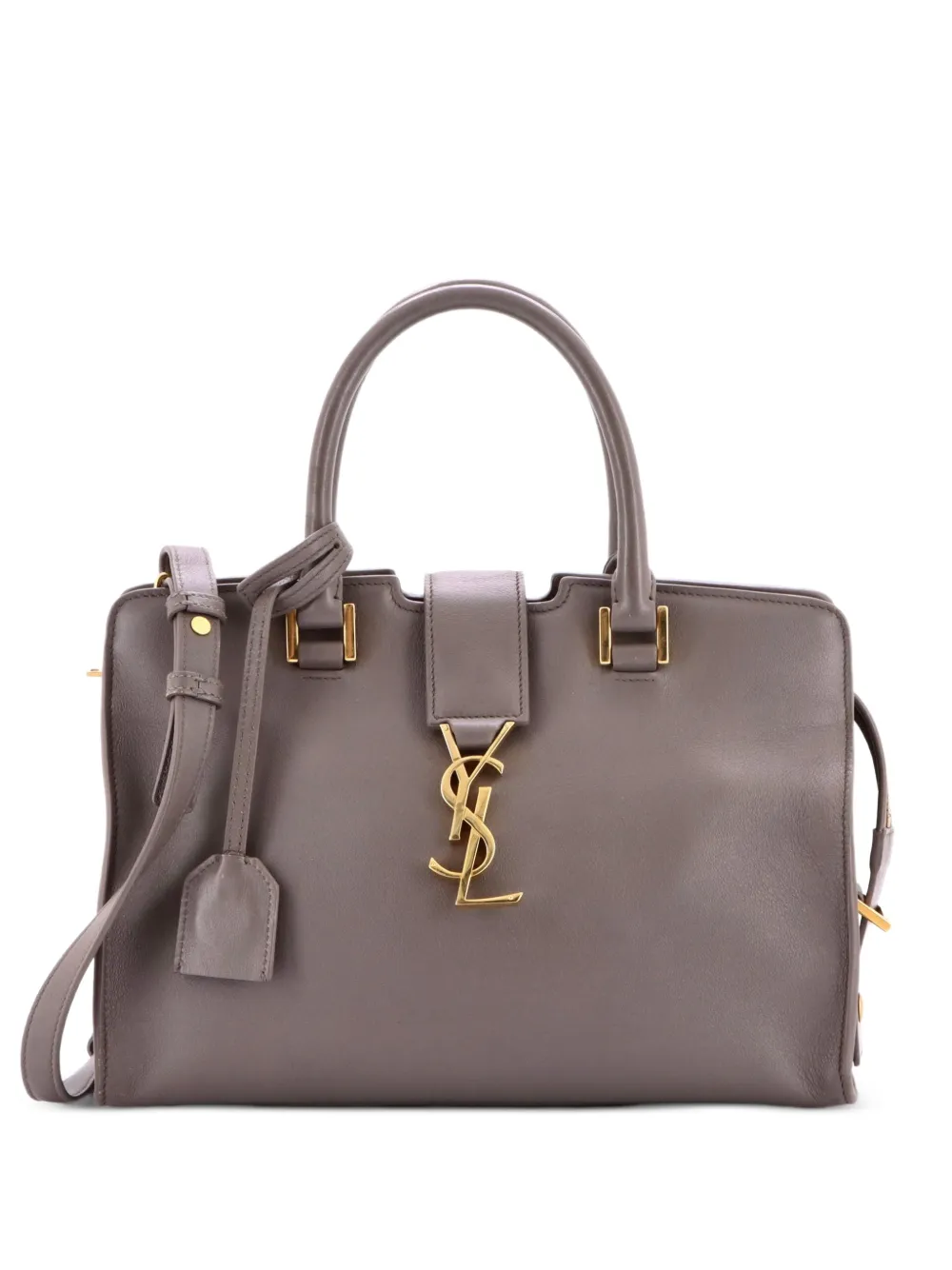 Saint Laurent Pre-Owned Monogram Cabas Leather Baby satchel - Grau