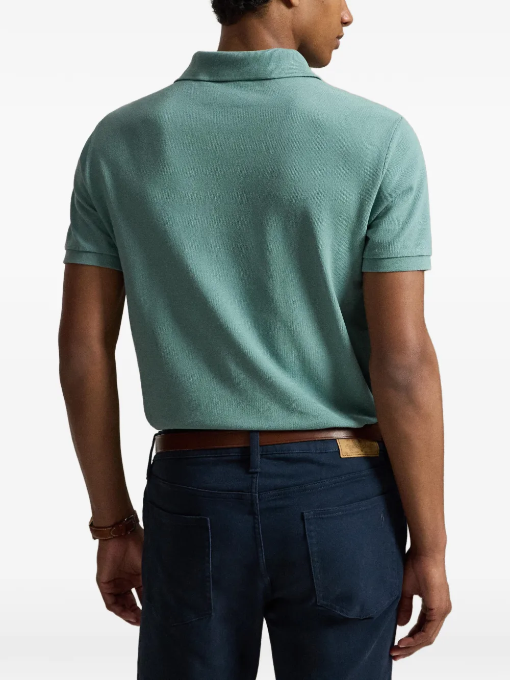 Polo Ralph Lauren Mesh poloshirt met borduurwerk Groen