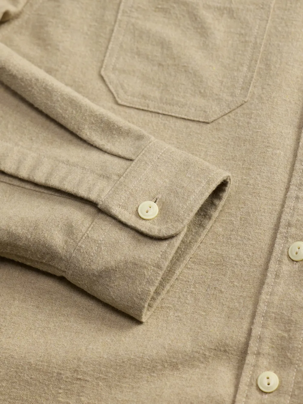Ralph Lauren RRL Overhemd met zak met knopen Beige