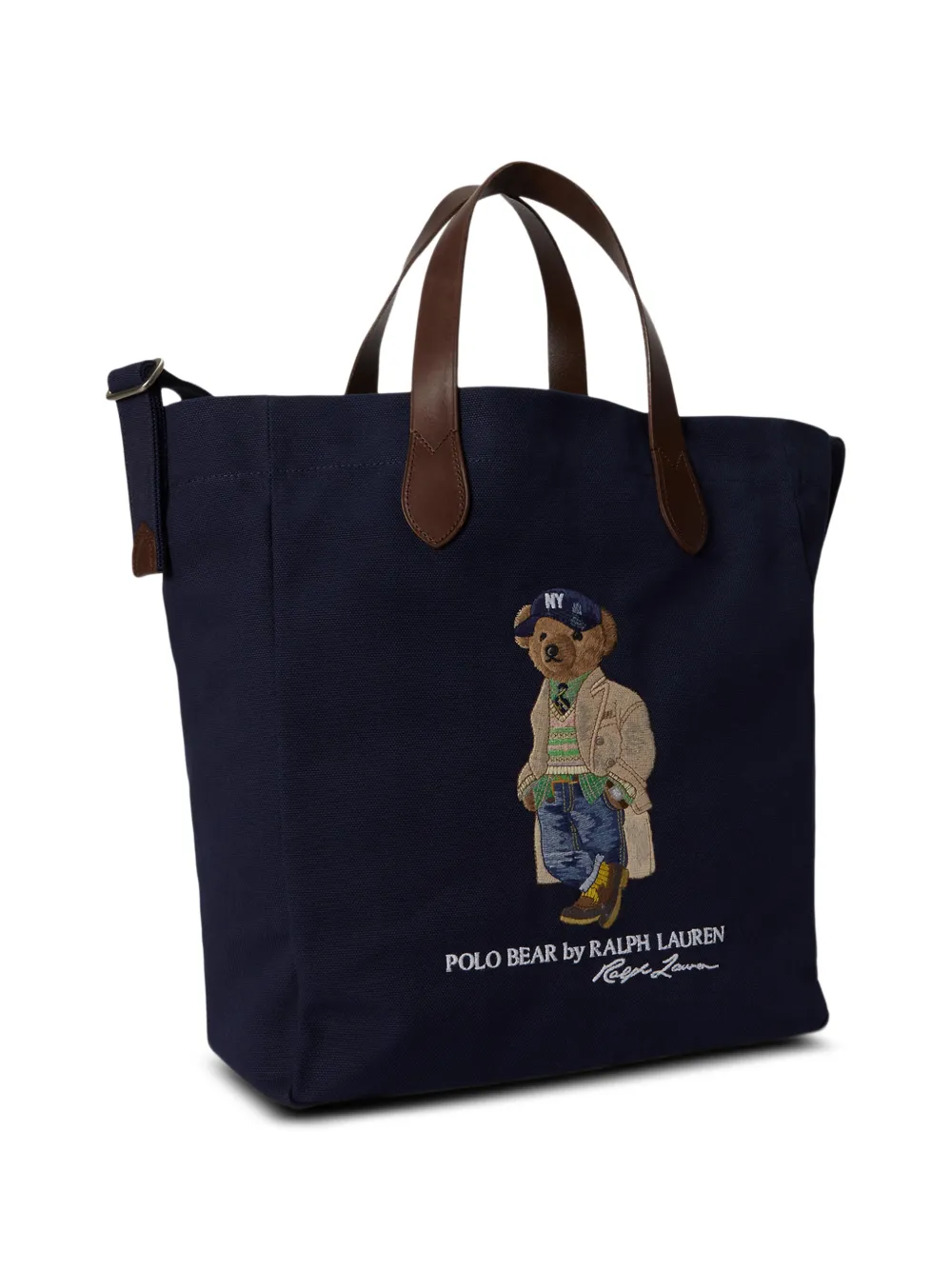 Polo Ralph Lauren Polo Bear canvas shopper Blauw