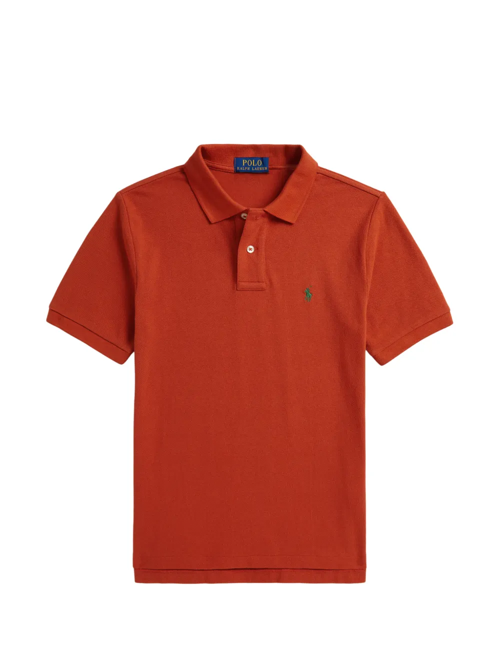 POLO RALPH LAUREN KIDS Polo con logo ricamato - Arancione