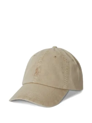 Polo Ralph Lauren Striped Embroidered Cap | Neutrals | FARFETCH