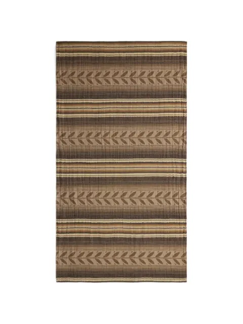 Ralph Lauren RRL Duke leaf-print striped scarf