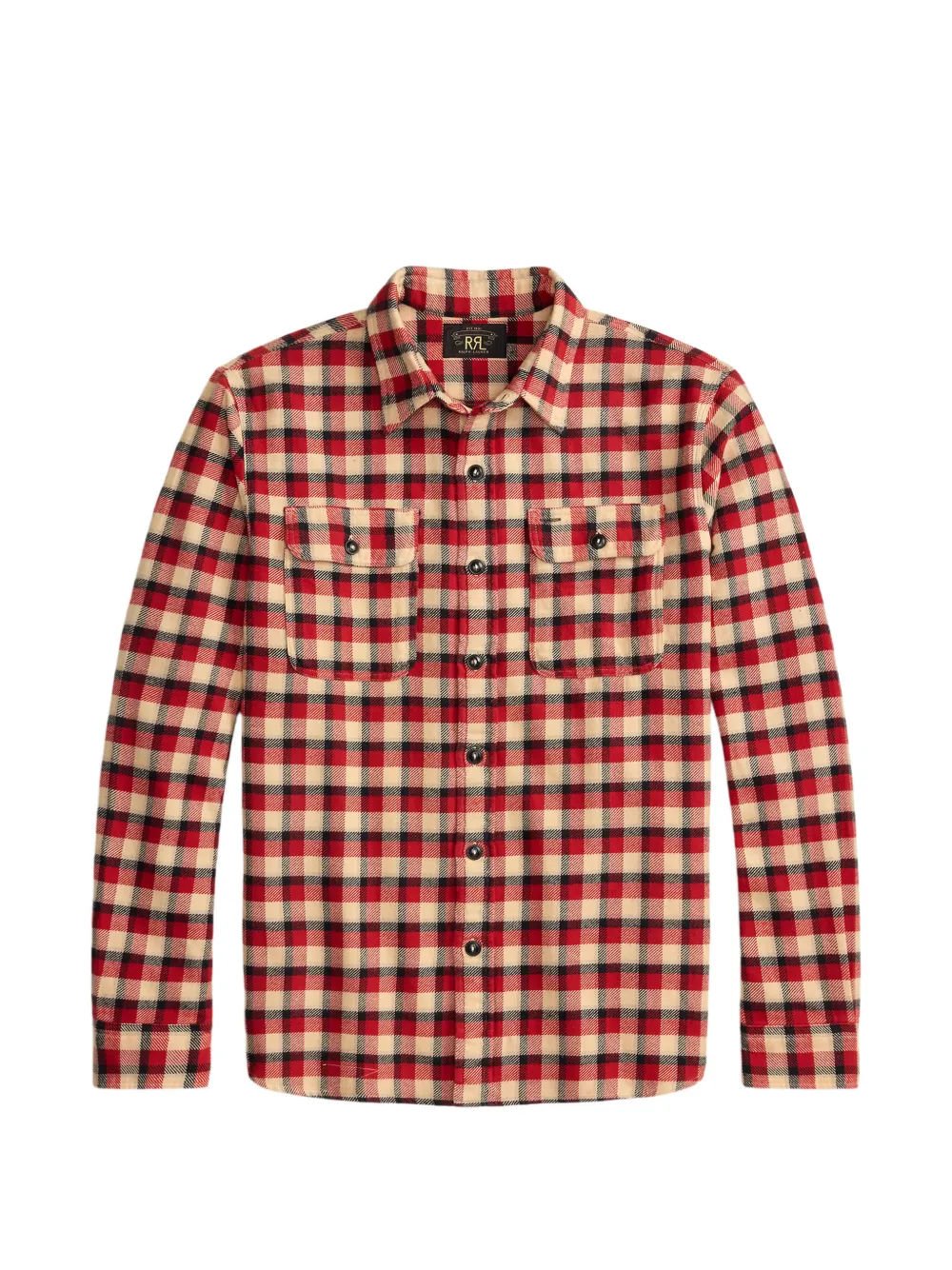 Ralph Lauren RRL Camicia a quadri a maniche lunghe - Rosso