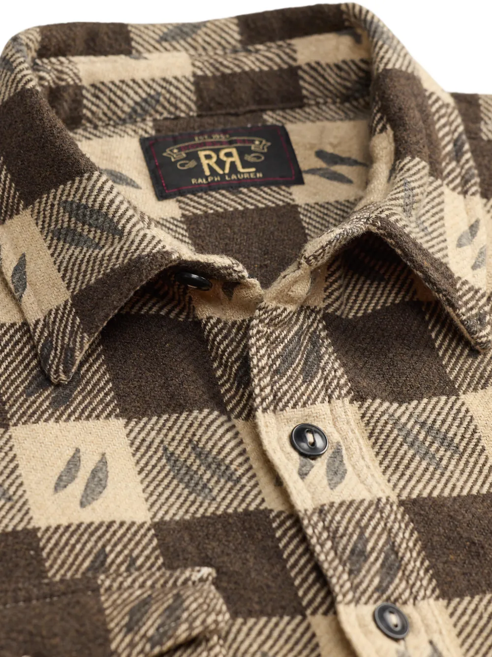 Ralph Lauren RRL Geruit overhemd Beige
