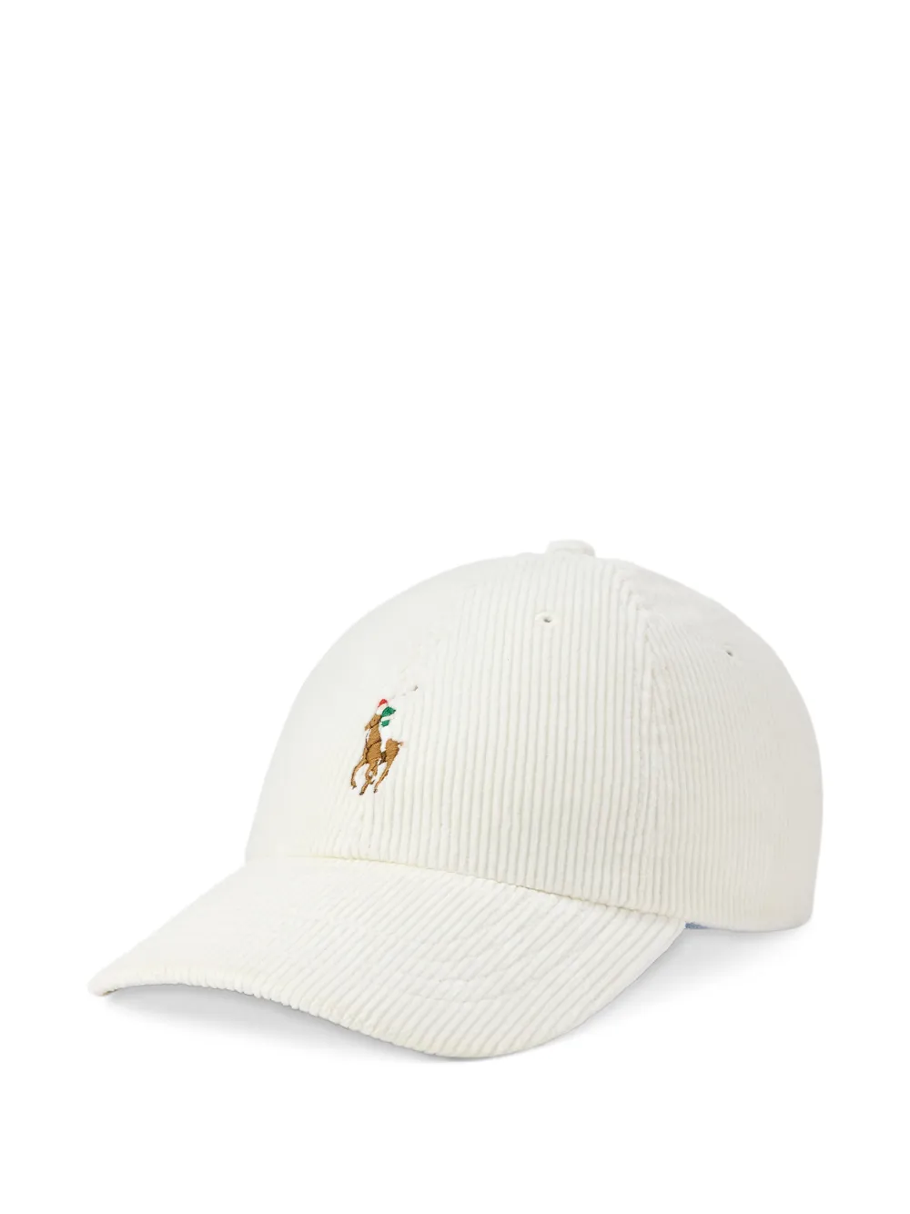Polo Ralph Lauren Cappello Pony a coste - Bianco