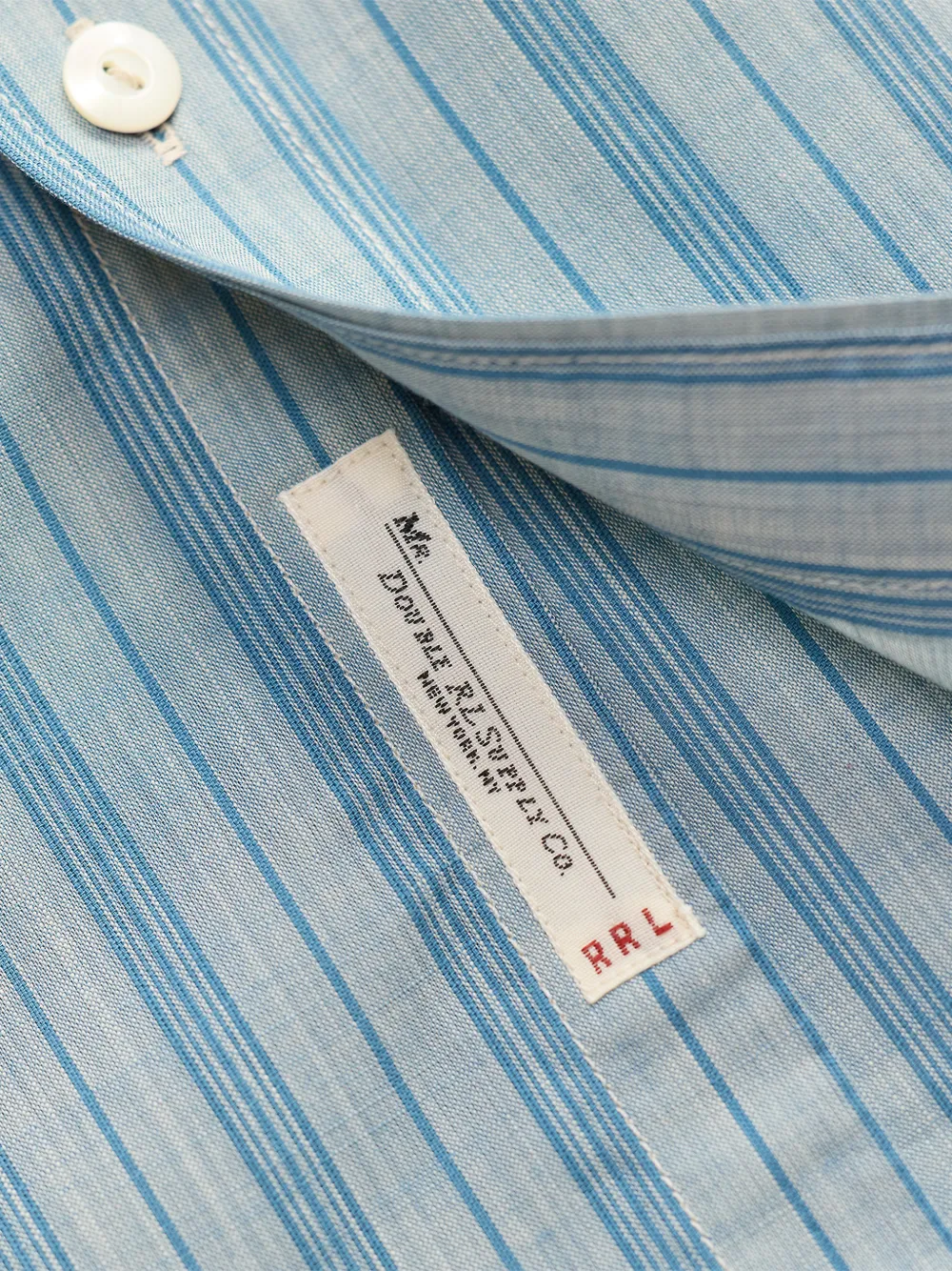 Ralph Lauren RRL Gestreept overhemd met lange mouwen Blauw
