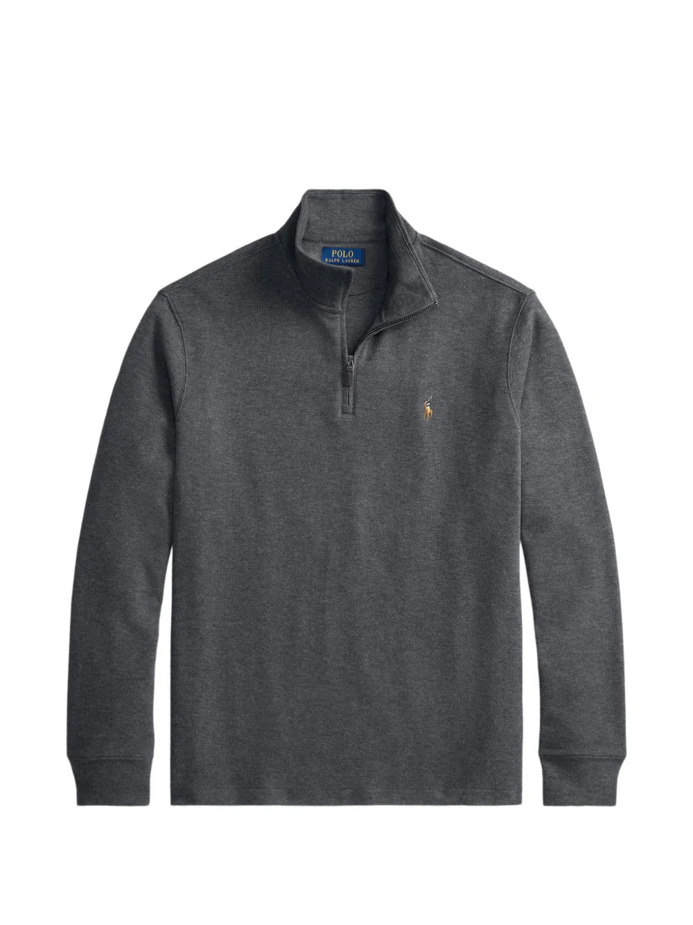 Polo Ralph Lauren Estate-Rib Pullover mit Viertelreißverschluss - Grau
