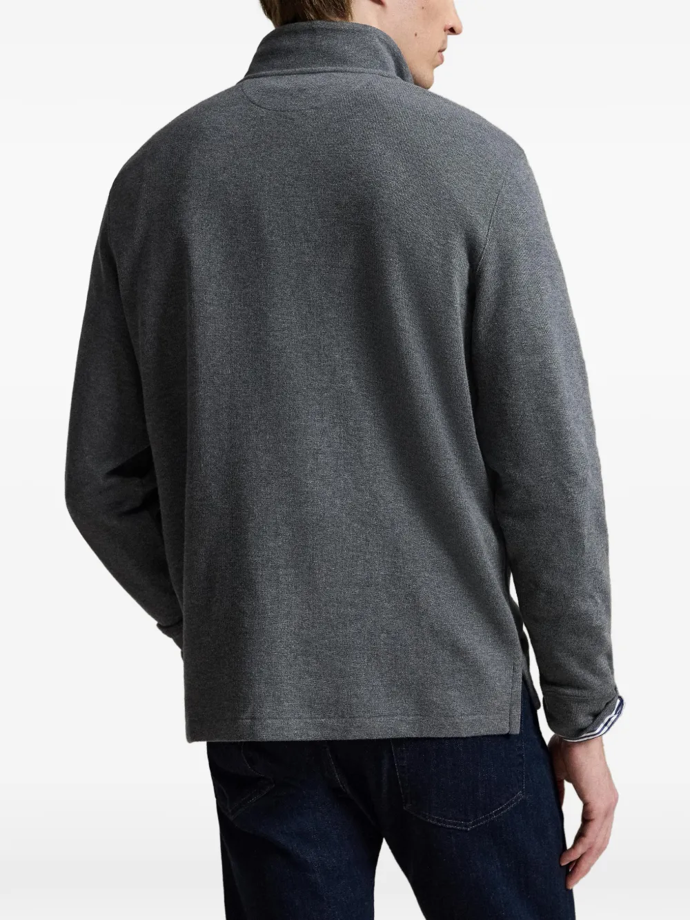 Polo Ralph Lauren Estate-Rib trui met rits Grijs
