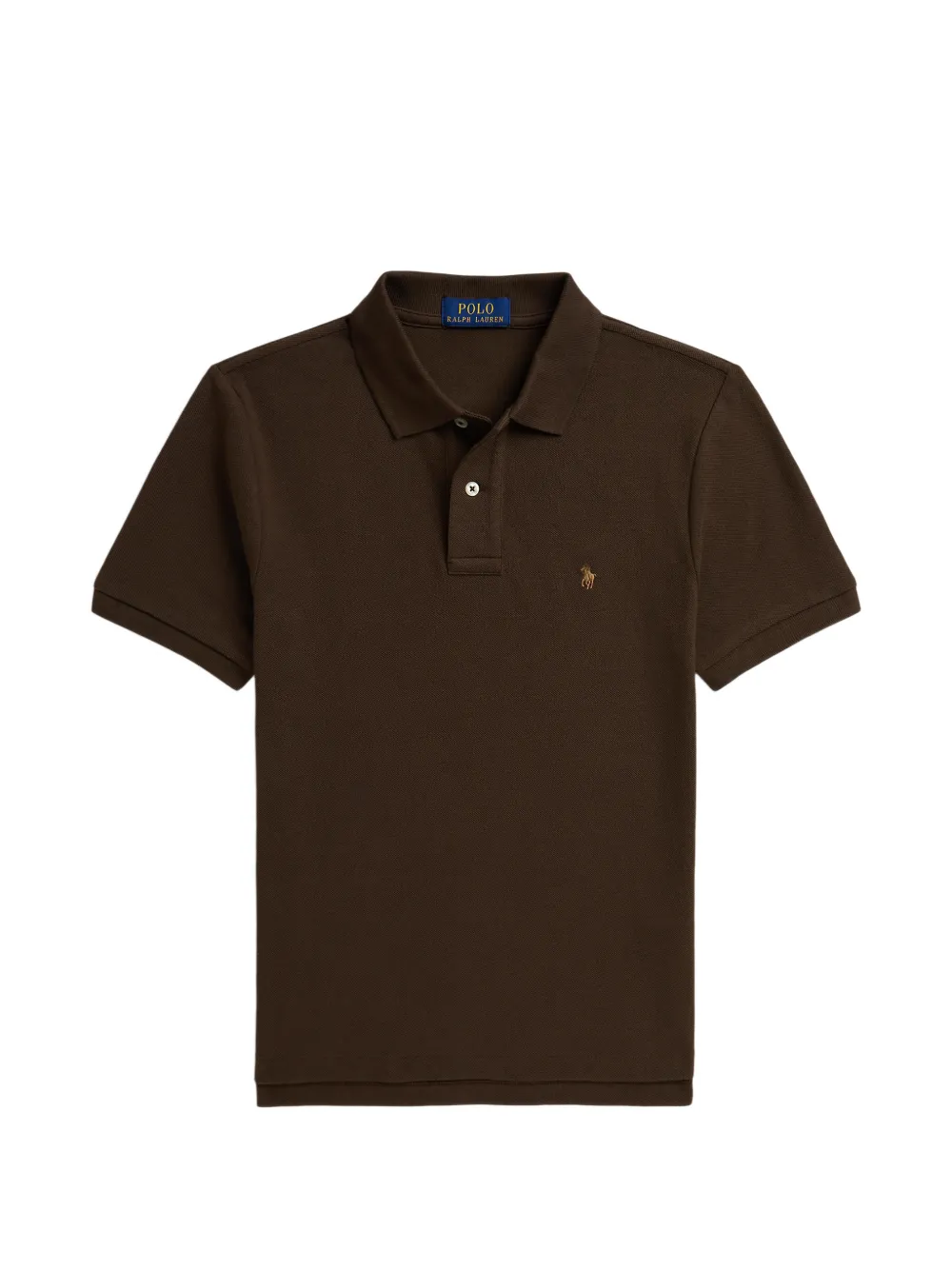 POLO RALPH LAUREN KIDS Polo con ricamo Pony - Marrone