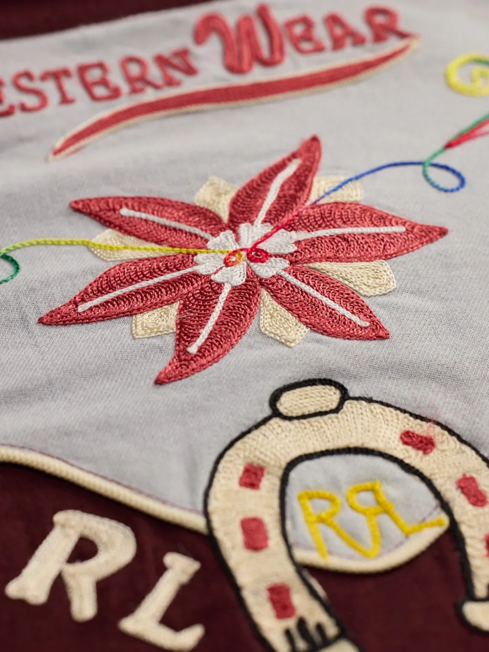 Ralph Lauren RRL Overhemd met geborduurde bloemen Rood
