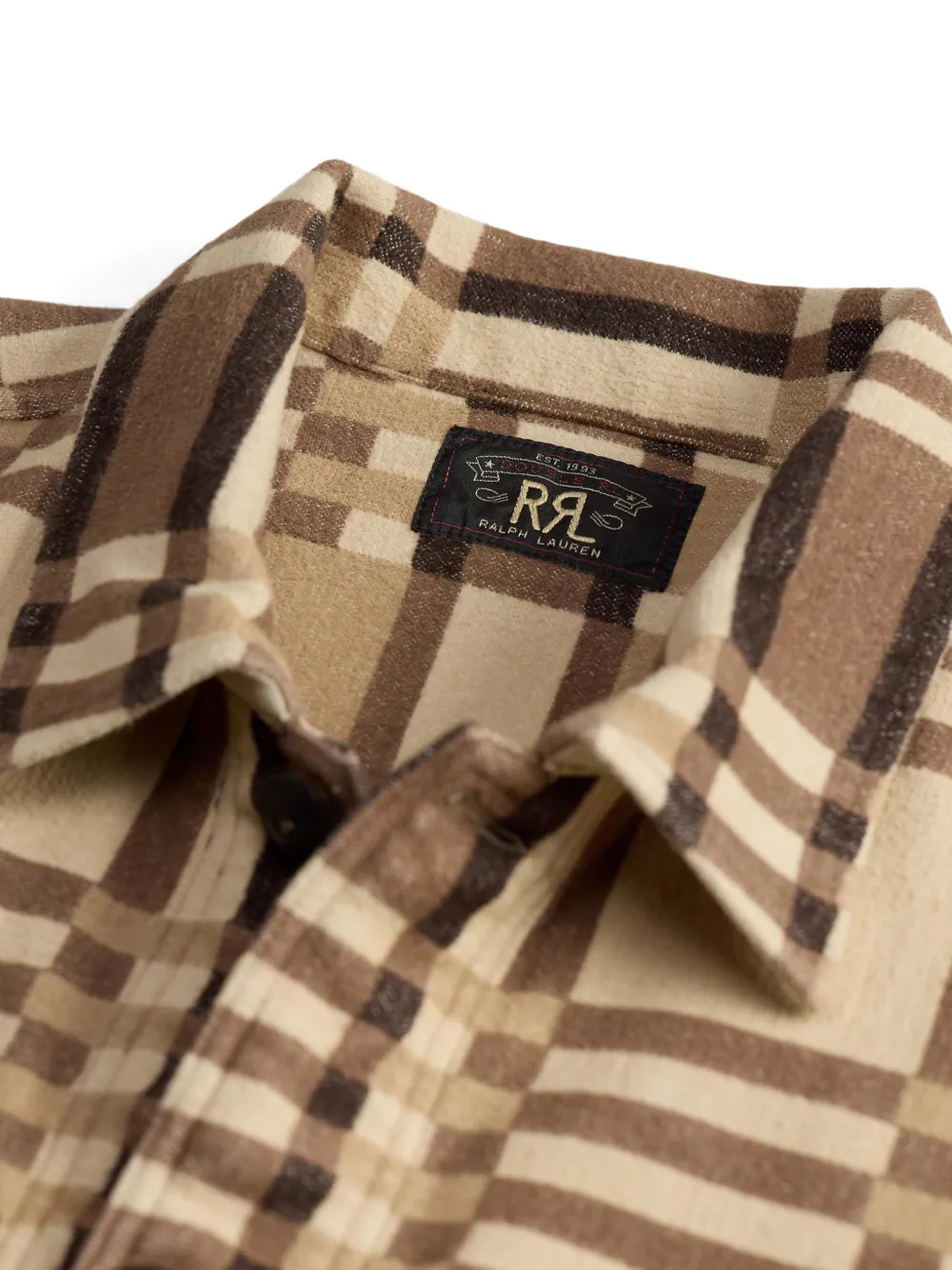 Ralph Lauren RRL Geruit overhemd Beige